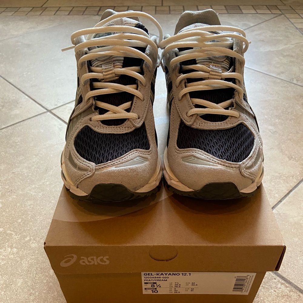 Kith x Asics Gel-Kayano 12.1 Black and Gray Sneakers